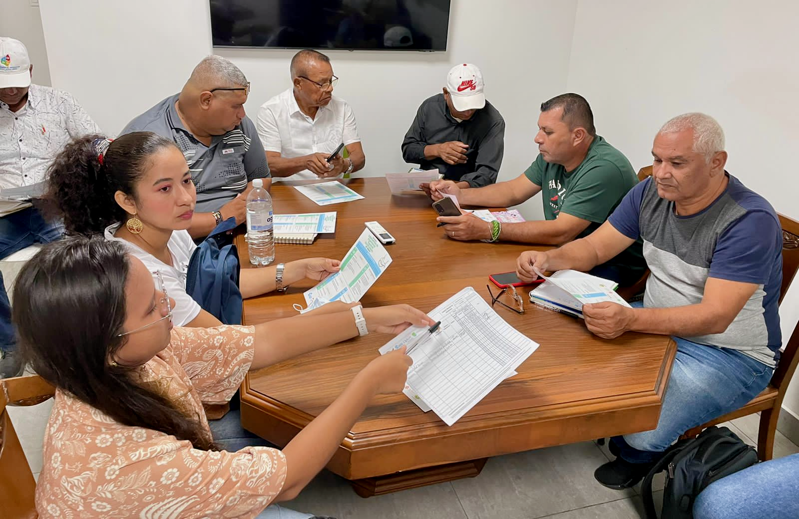 Productores en capacitación